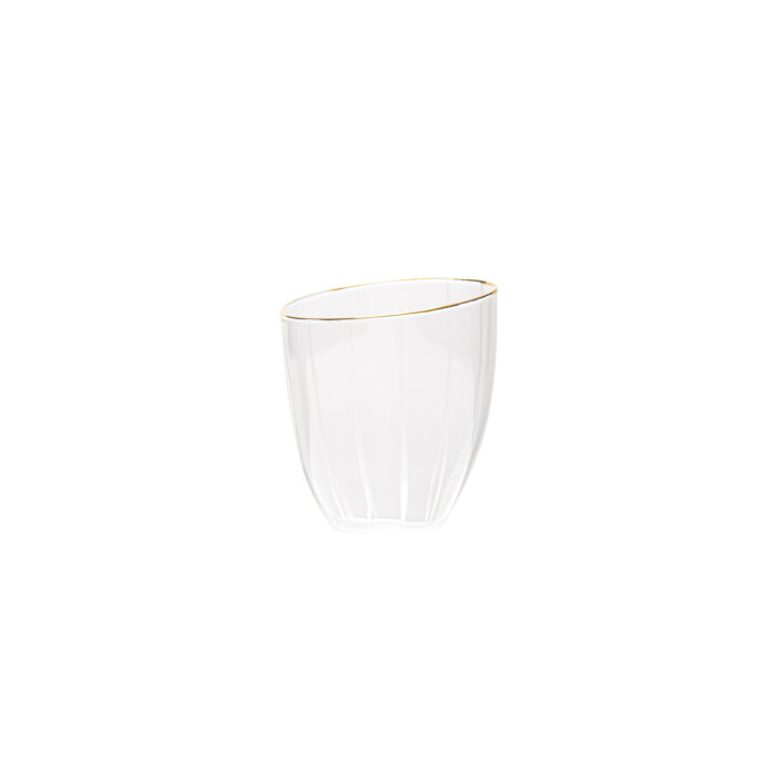 Seletti DIESEL CLASSIC ON ACID - CORDIAL Bicchiere in vetro - trasparente/oro