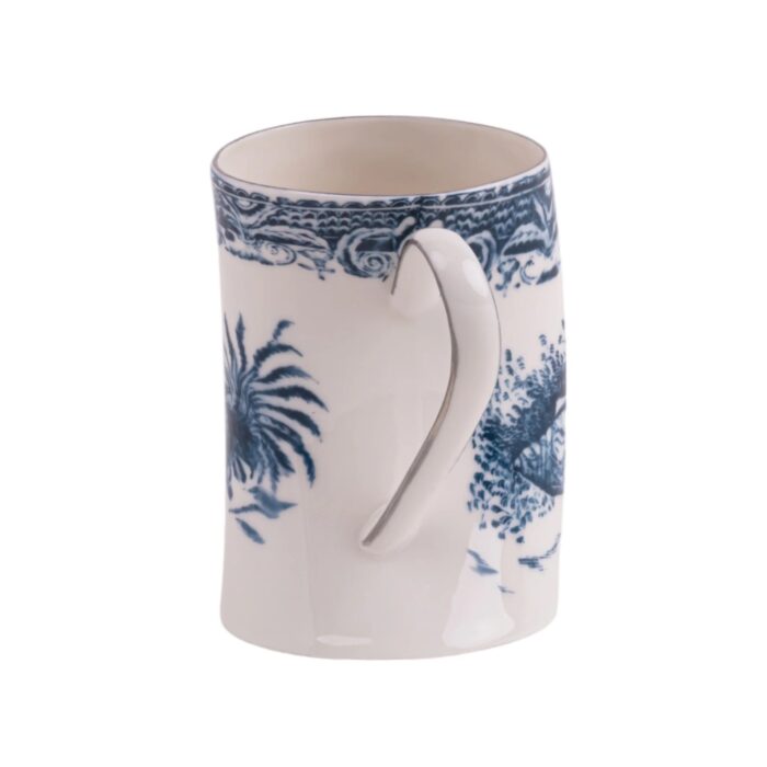 Seletti DIESEL CLASSIC ON ACID -ENGLAND SHELLS Tazza in porcellana - bianco/blu