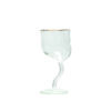 Seletti DIESEL CLASSIC ON ACID - GRECA Bicchiere a calice in vetro - trasparente/oro