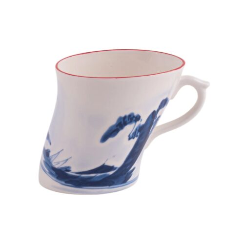 Seletti DIESEL CLASSIC ON ACID - KESHIKI Tazza in porcellana - bianco/blu/rosso