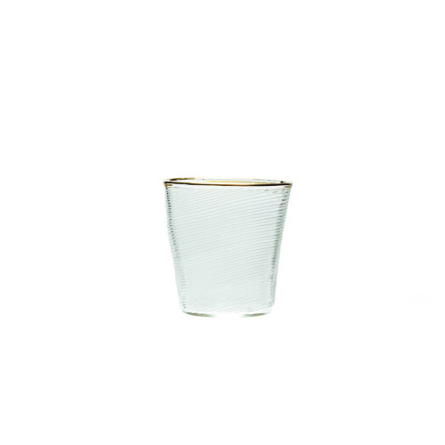 Seletti DIESEL CLASSIC ON ACID - MURANO Bicchiere in vetro  - trasparente/oro