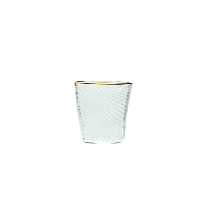 Seletti DIESEL CLASSIC ON ACID - MURANO Bicchiere in vetro  - trasparente/oro
