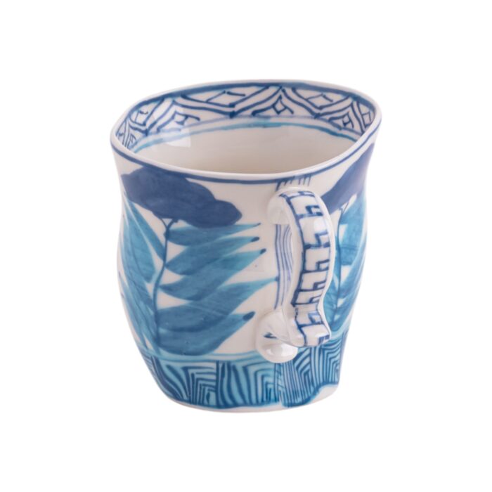 Seletti DIESEL CLASSIC ON ACID - SAKE FLOWER Tazza in porcellana - bianco/blu