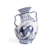 Seletti DIESEL CLASSICS ON ACID IBEX Vaso in porcellana - bianco/blu