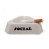 Seletti DIESEL SOCIAL SMOKER-DIESEL LIVING Centrotavola in porcellana - bianco/nero/marrone