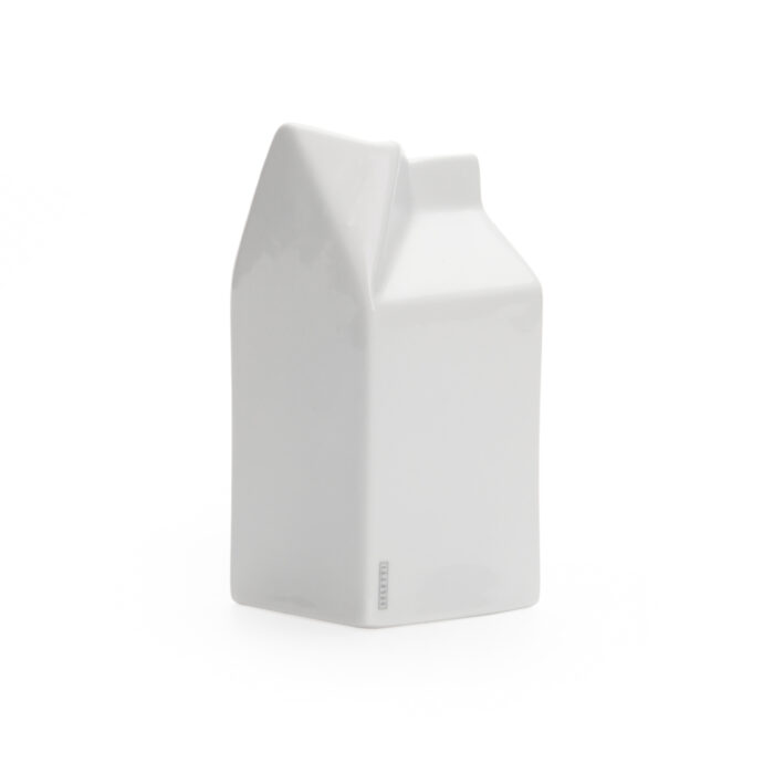 Seletti ESTETICO QUOTIDIANO Caraffa per latte in porcellana 7x7x14,5cm - bianco