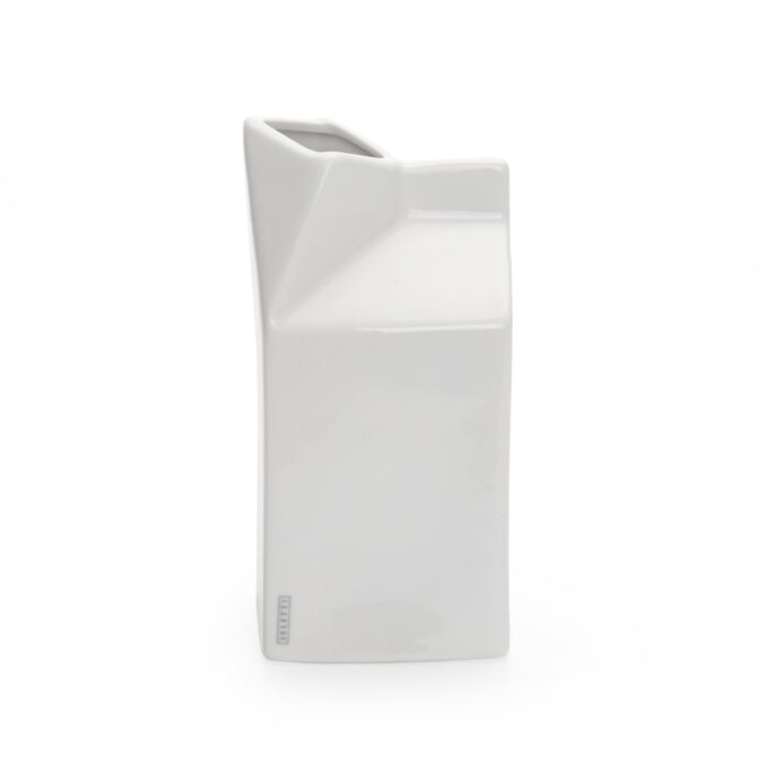 Seletti ESTETICO QUOTIDIANO Caraffa per latte in porcellana 7x7x14,5cm - bianco