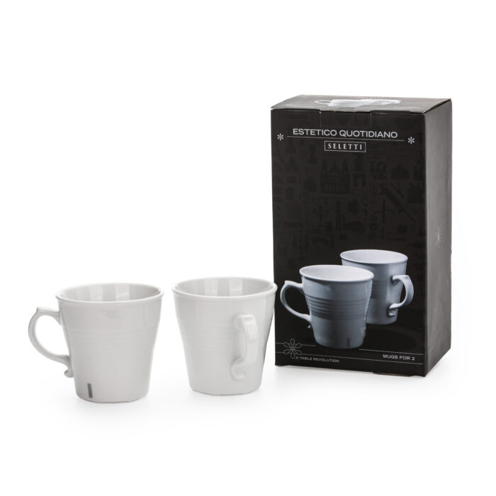 Seletti ESTETICO QUOTIDIANO MUG Set 2 tazze in porcellana - in scatola - bianco
