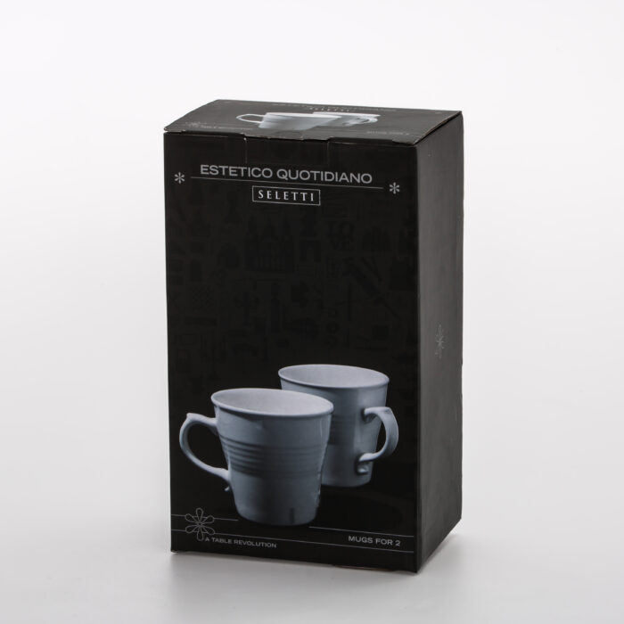 Seletti ESTETICO QUOTIDIANO MUG Set 2 tazze in porcellana - in scatola - bianco