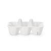 Seletti ESTETICO QUOTIDIANO Portauova e portasalatini in porcellana Cm.15,2x10 h.6,5 - bianco