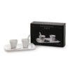 Seletti ESTETICO QUOTIDIANO Set 6 bicchierino caffè + 2 palettine + 1 vassoio in porcellana - bianco