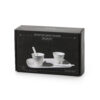 Seletti ESTETICO QUOTIDIANO Set 6 bicchierino caffè + 2 palettine + 1 vassoio in porcellana - bianco