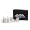 Seletti ESTETICO QUOTIDIANO Set 6 bicchierino caffè + 6 palettine + 1 vassoio in porcellana - bianco