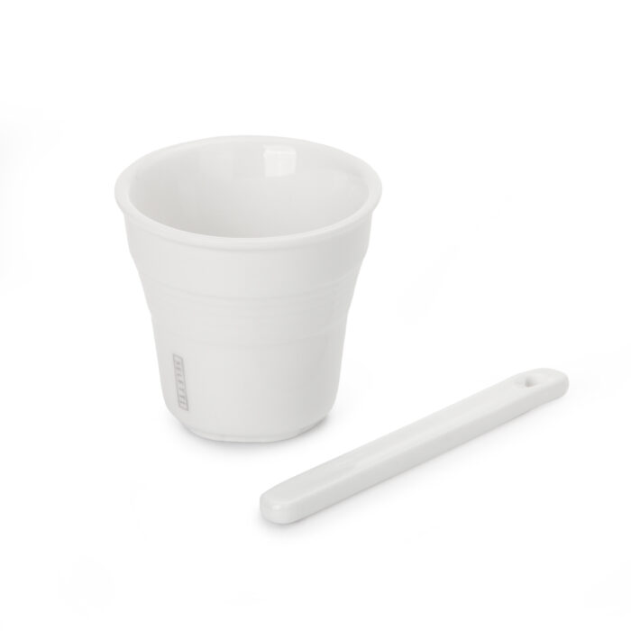 Seletti ESTETICO QUOTIDIANO Set 6 bichierino da caffè + palettina in porcellana - bianco