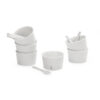 Seletti ESTETICO QUOTIDIANO Set 6 coppetta gelato + palettina in porcellana - bianco
