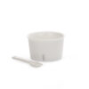 Seletti ESTETICO QUOTIDIANO Set 6 coppetta gelato + palettina in porcellana - bianco