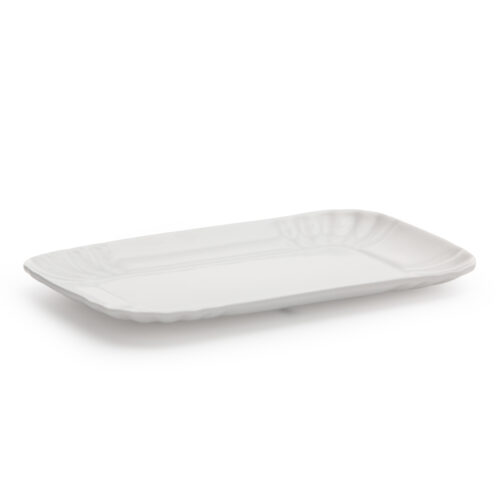 Seletti ESTETICO QUOTIDIANO Vassoio in porcellana 13x20cm - bianco