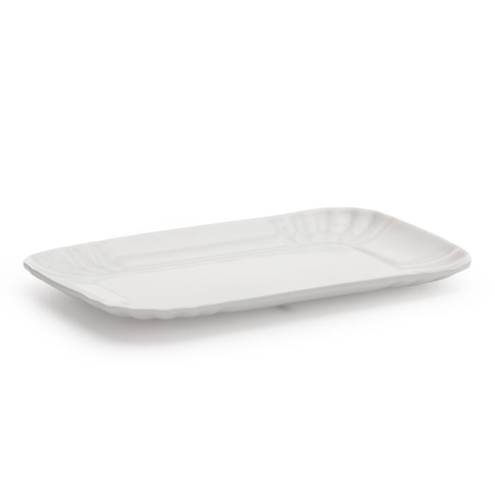 Seletti ESTETICO QUOTIDIANO Vassoio in porcellana 13x20cm - bianco