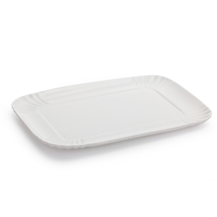 Seletti ESTETICO QUOTIDIANO Vassoio in porcellana 26x34cm - bianco