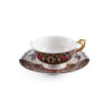Seletti HYBRID 2.0 KANNAUJ Tazza da tè con piattino in porcellana 10,5cm - multicolore