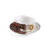 Seletti HYBRID 2.0 KANNAUJ Tazza da tè con piattino in porcellana 10,5cm - multicolore
