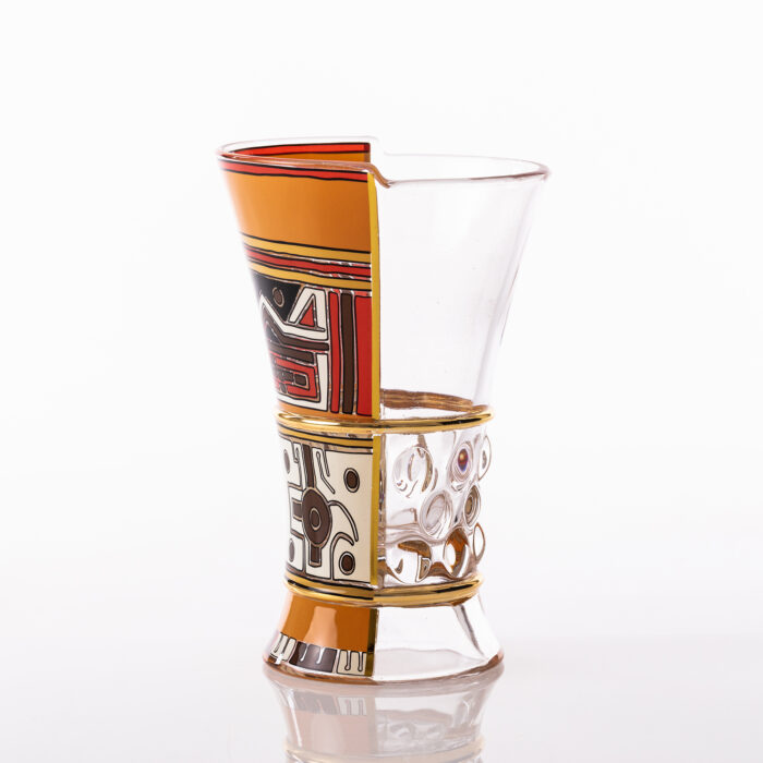 Seletti HYBRID 2.0 PANNOTIA Set 3 bicchieri in vetro 330ml - trasparente/multicolore