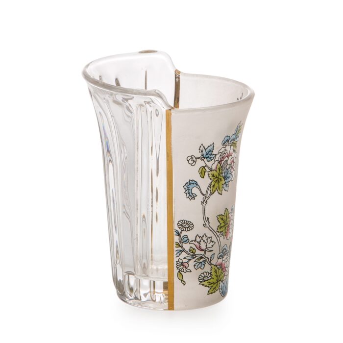 Seletti HYBRID AGLAURA Set 3 bicchieri in vetro - trasparente/multicolore