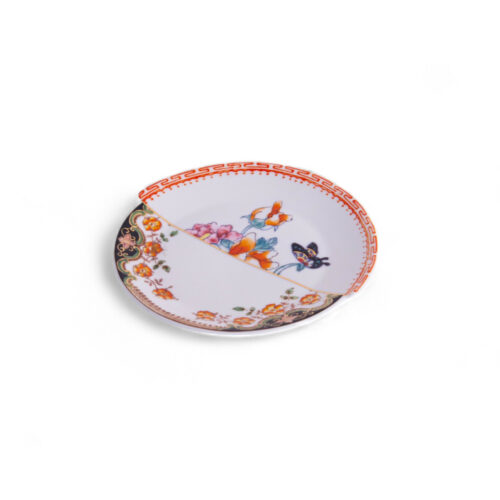 Seletti HYBRID ZEMRUDE Piattino per pane in porcellana 15cm - bianco/multicolore