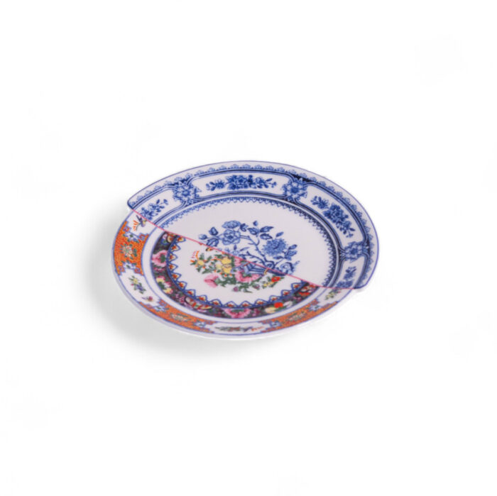 Seletti HYBRID ZOBEIDE Piattino per il pane in porcellana 15cm - bianco/multicolore