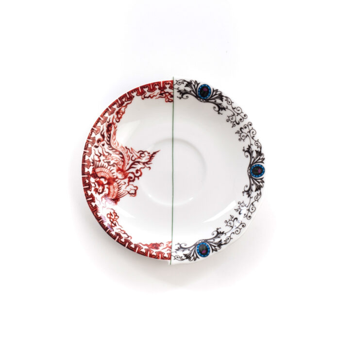 Seletti HYBRID ZORA Tazza da tè con piattino in porcellana 10,5cm - multicolore