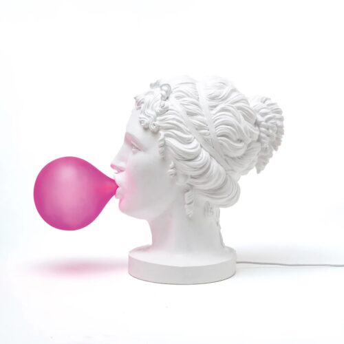 Seletti Luci GRACE Lampada in resina  - bianco/rosa