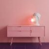 Seletti Luci GRACE Lampada in resina  - bianco/rosa