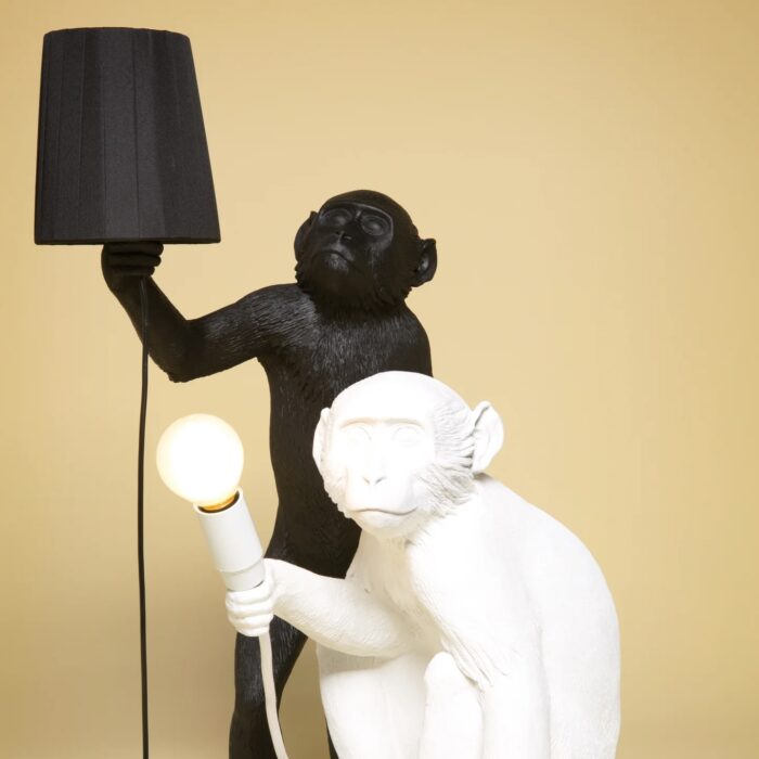 Seletti Luci MONKEY LAMP Lampada in resina - bianco