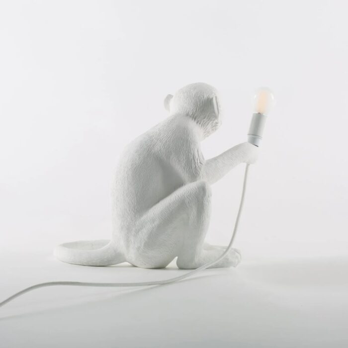 Seletti Luci MONKEY LAMP Lampada in resina - bianco