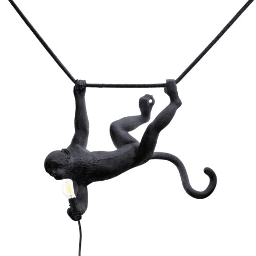 Seletti Luci MONKEY LAMP-OUTDOOR-BLACK Lampada in resina - nero