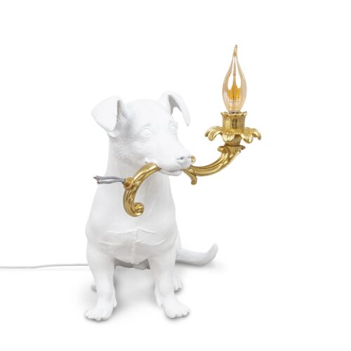 Seletti Luci RIO LAMP Lampada in resina - bianco/dorato