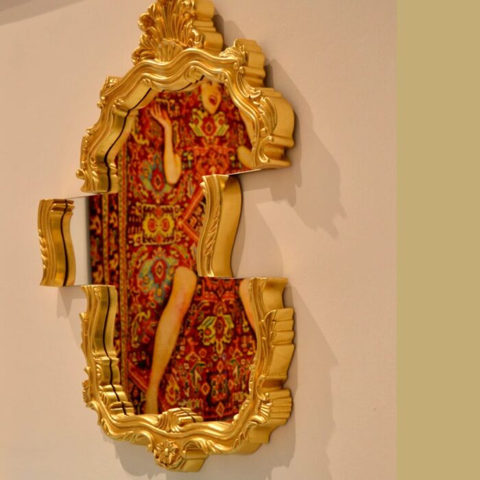 Seletti TETRIS Specchio con cornice poliuterano - dorato