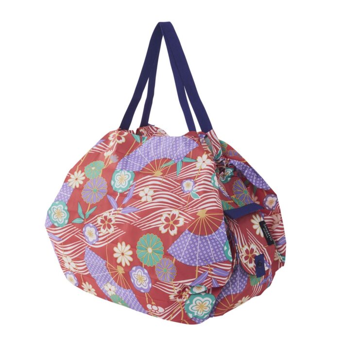 Shupatto COMPACT M Borsa pieghevole 15L - rosso fiori