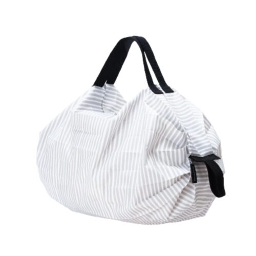 Shupatto COMPACT S Borsa pieghevole 7,5L - bianco rigato