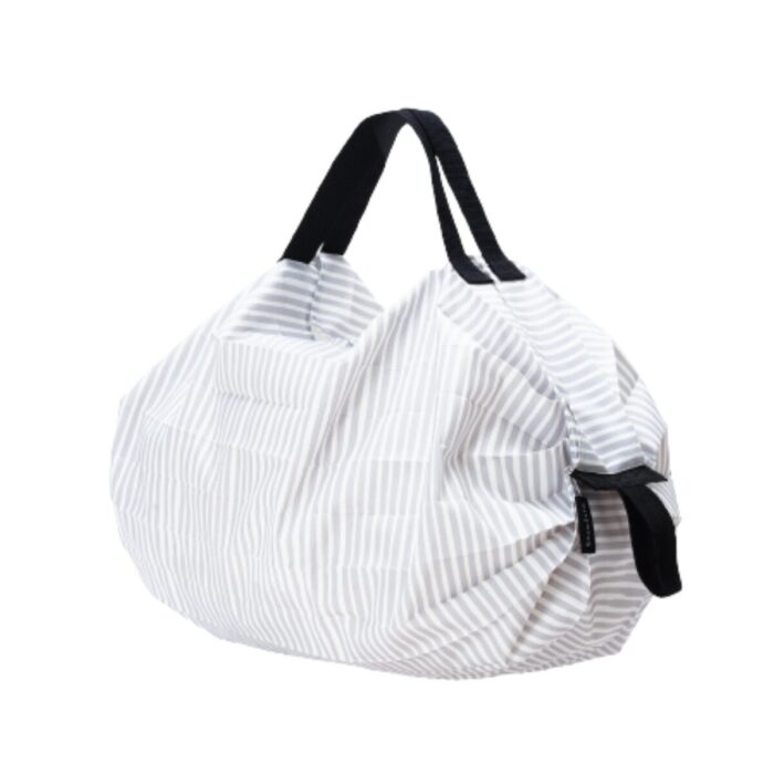 Shupatto COMPACT S Borsa pieghevole 7,5L - bianco rigato