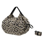 Shupatto COMPACT S Borsa pieghevole 7,5L - paw marks - leopardo