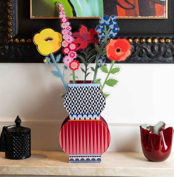 Vesta GIUDECCA Vaso piccolo in cristallo acrilico con interno in vetro - marocco