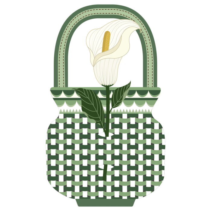 Vesta SPECIAL MOMENTS Fiore mini in cristallo acrilico con confezione regalo - calla
