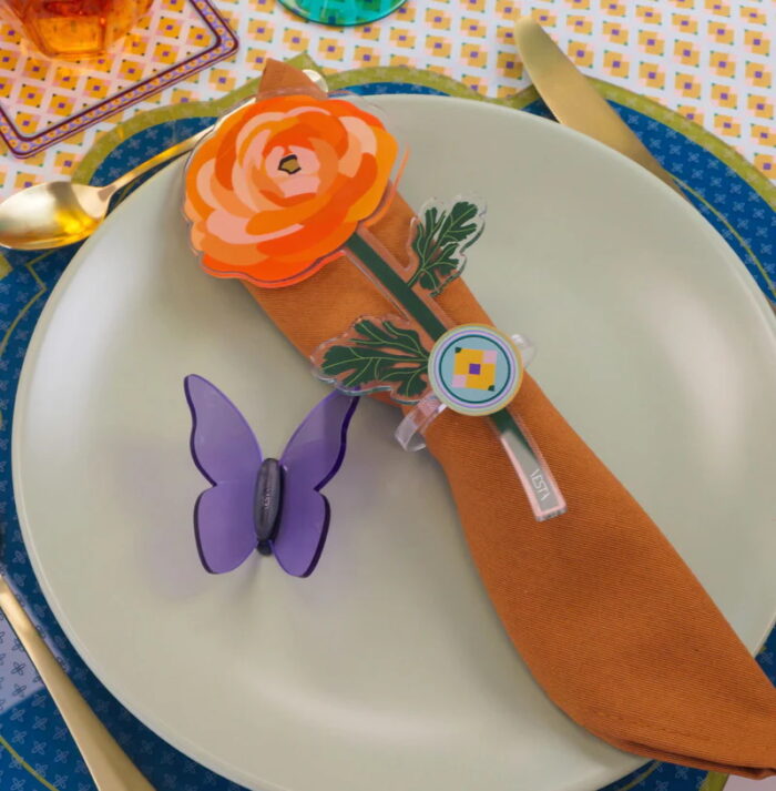 Vesta SPECIAL MOMENTS Fiore mini in cristallo acrilico con confezione regalo - ranuncolo