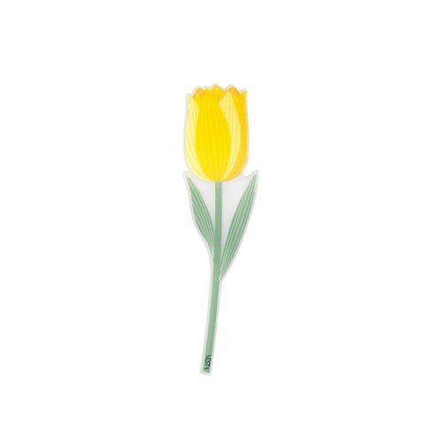 Vesta SPECIAL MOMENTS Fiore mini in cristallo acrilico con confezione regalo - tulipano giallo
