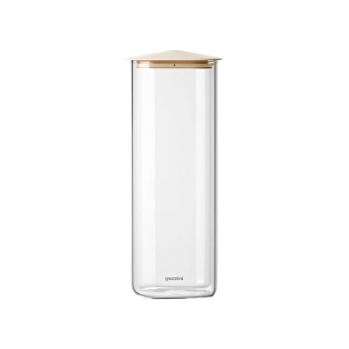 Guzzini FOOD STORAGE Barattolo rettangolare 2100ml - argilla chiaro