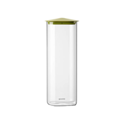 Guzzini FOOD STORAGE Barattolo rettangolare 2100ml - verde avocado
