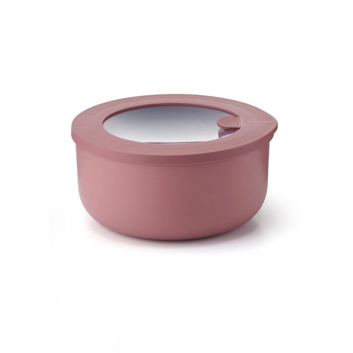 Guzzini FOOD STORAGE Contenitore ermetico tondo M 850ml - rosso malva
