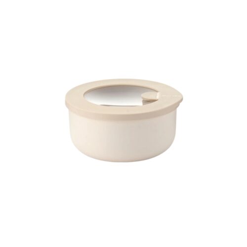 Guzzini FOOD STORAGE Contenitore ermetico tondo S 350ml - argilla scuro