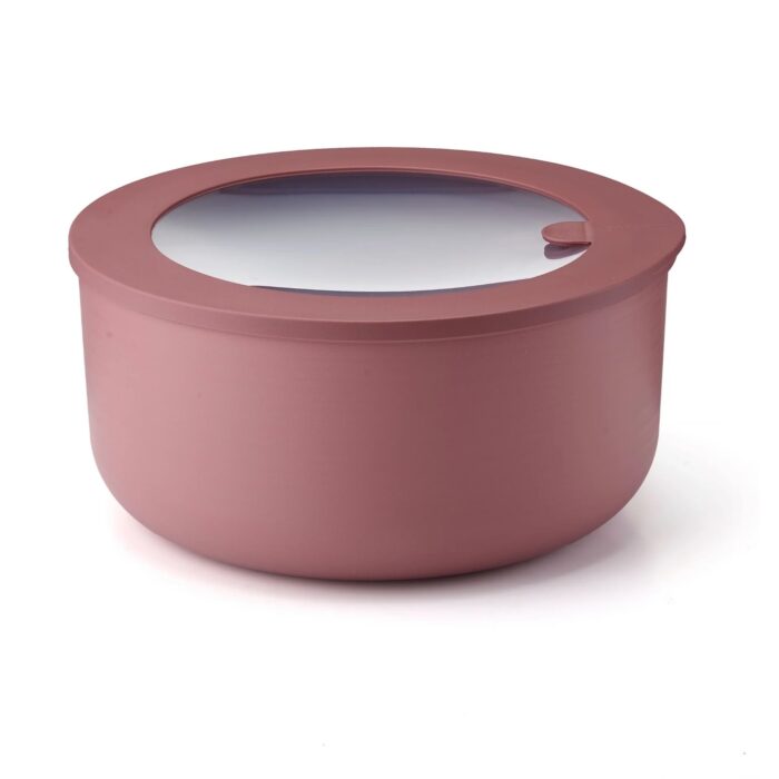 Guzzini FOOD STORAGE Contenitore ermetico tondo XL 3200ml - rosso malva